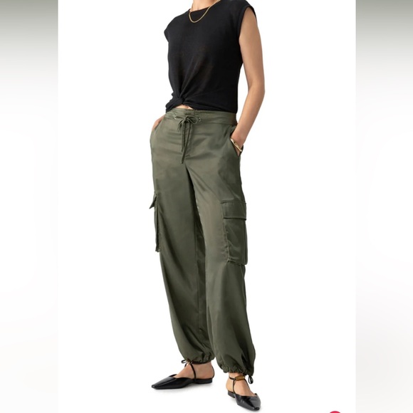 Sanctuary Pants - Sanctuary Dark Olive Cargo Joggers
